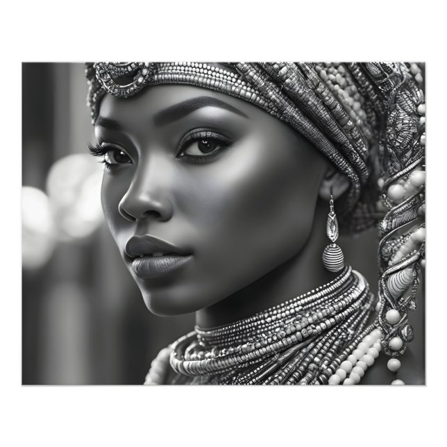 Impression Photo Belle femme africaine (Devant)