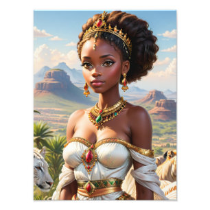 Impression Photo Belle princesse noire africaine