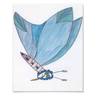 Impression Photo Berry le papillon des bleuets