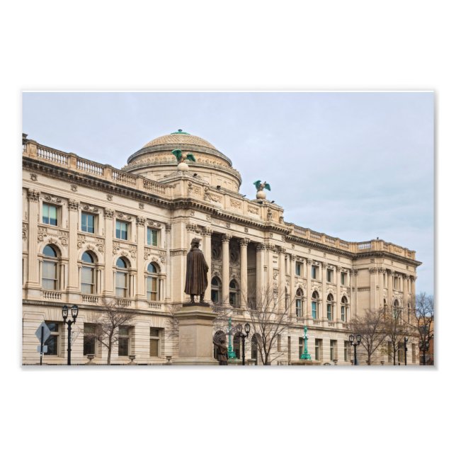 Impression Photo bibliothèque publique de style renaissance à milwa (Devant)