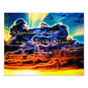 Impression Photo Biblique Électrifié Cumulus Nuages Skyscape