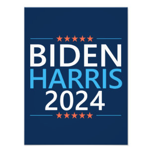 Impression Photo Biden Harris 2024 pour l'élection présidentielle a