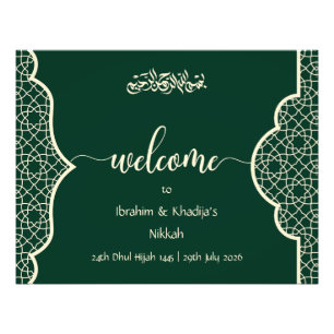 Impression Photo Bienvenue à notre Nikkah - Signe de Mariage Islami