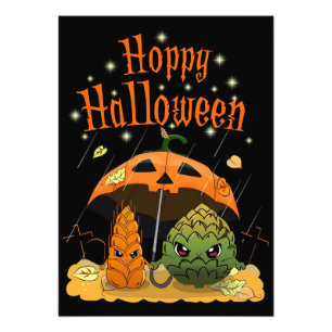 Impression Photo Bière Boire Bière Happy Halloween