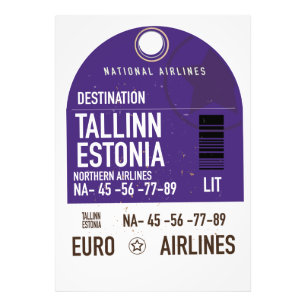 Impression Photo Billet de voyage à Tallinn Estonie