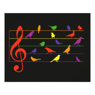 Impression Photo Bird Song, colorful design