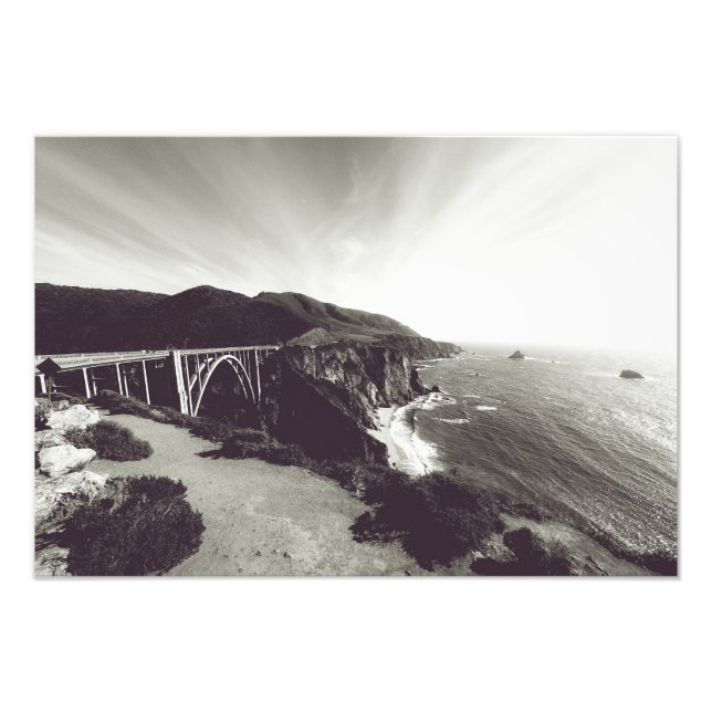 Impression Photo Bixby Bridge, Big Sur, Californie États-Unis (Devant)