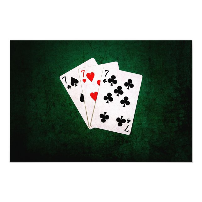 Impression Photo Blackjack 21 - Sept, Sept, Sept (Devant)