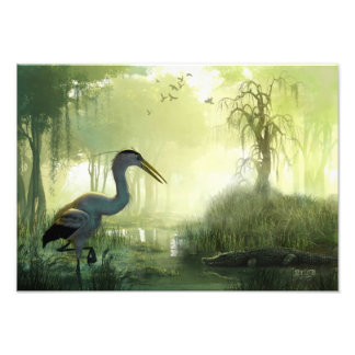 Impression Photo Blue Heron Morning