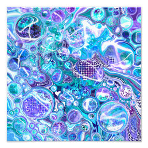 Impression Photo Blue Rhapsody   Art Abstrait