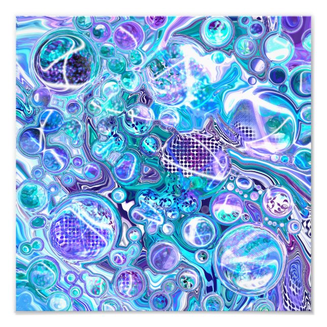 Impression Photo Blue Rhapsody | Art Abstrait (Devant)