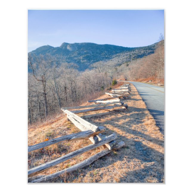 Impression Photo Blue Ridge Parkway et Grand-père Mountain (Devant)