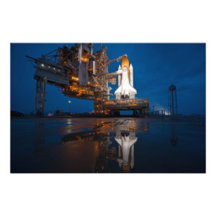 Impression Photo Blue Sky for Space Shuttle Atlantis Launch