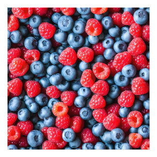 Impression Photo Blueberries and Raspberries