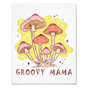 Impression Photo Boho Retro Super Mama
