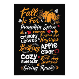 Impression Photo Bon thanksgiving Automne est pour épices Citrouill