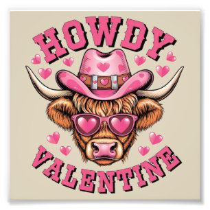 Impression Photo Bonjour la Saint-Valentin Vache Saint Valentin Coq