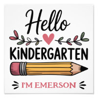 Bonjour maternelle personnalisé retour à l'école