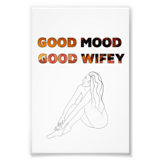 Impression Photo Bonne humeur Bonne Wifey Imprimable Wall Art