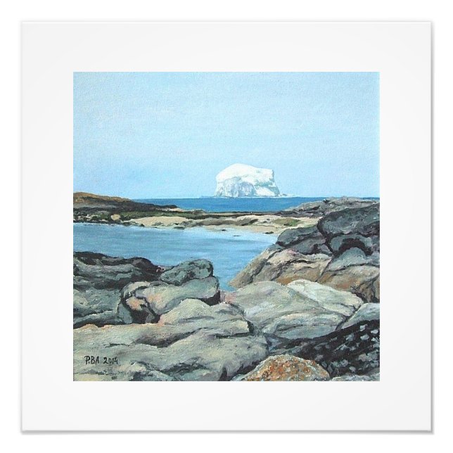 Impression Photo Bonnie Scotland Bass Rock North Berwick (Devant)