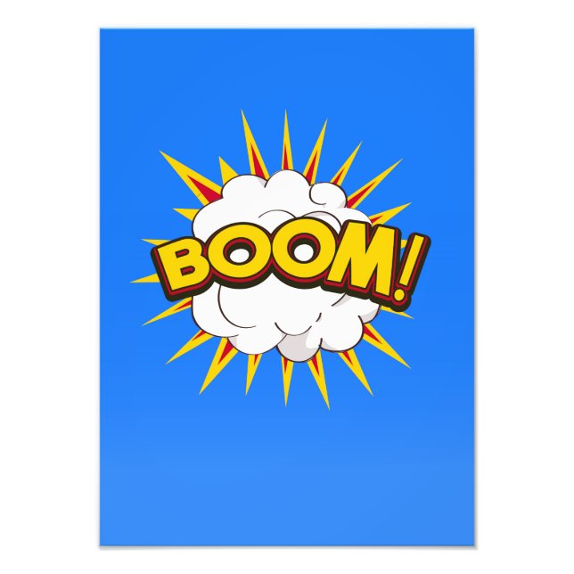 Impression Photo Boom ! Explosion de dessin (Devant)
