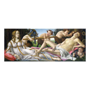 Impression Photo Botticelli Vénus et Mars