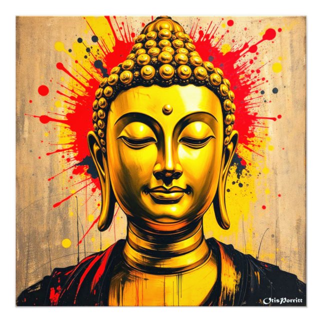 Impression Photo Bouddha d'or 9 (Devant)