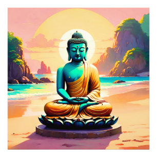 Impression Photo Bouddha - Rivages sereins de l'illumination