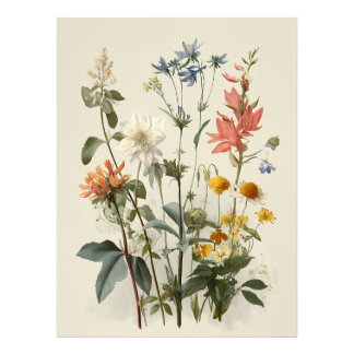 Impression Photo Bouquet Prairie de Fleurs Sauvages