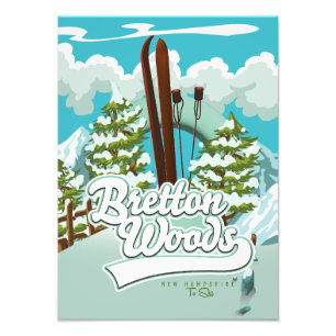 Impression Photo Bretton Woods New Hampshire Pour skier 