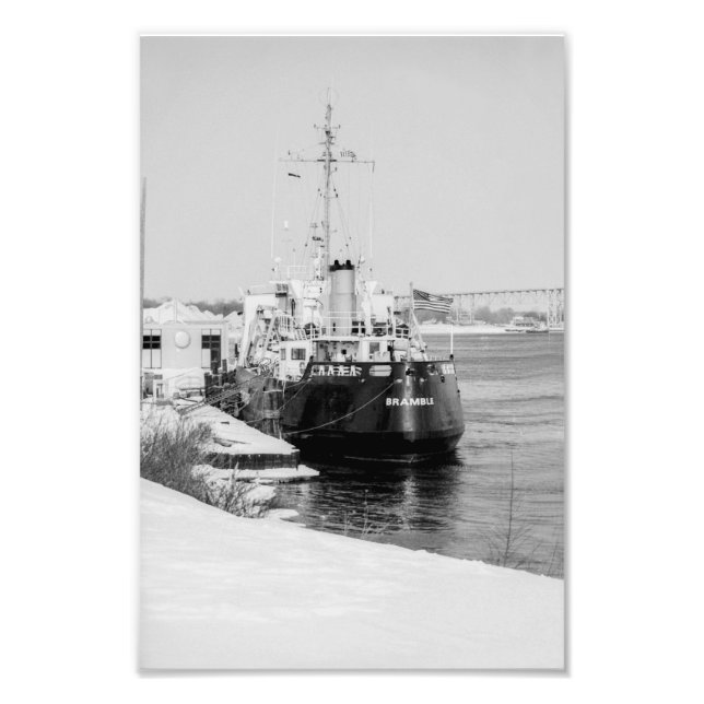 Impression Photo Brise de l'USCG amarré à Port Huron Michigan (Devant)