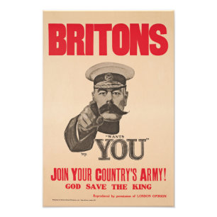 Impression Photo Britons Lord Kitchener veut vous propagande de la