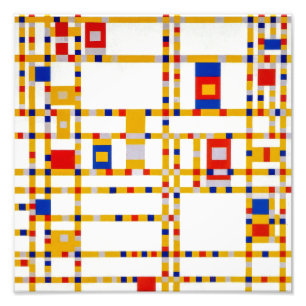 Impression Photo Broadway Boogie Woogie   Piet Mondrian  