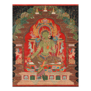Impression Photo Buddhist Green Tara Newari Style 