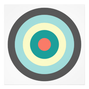 Impression Photo Bullseye combiné gris par Shirley Taylor
