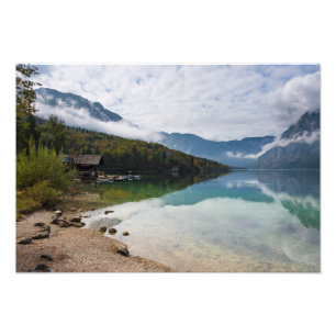 Impression Photo Cabine à côté de lac Bohinj en Slovénie