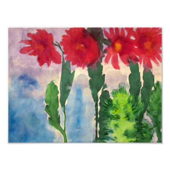 Impression Photo Cactus en fleurs | Emil Nolde | (Devant)