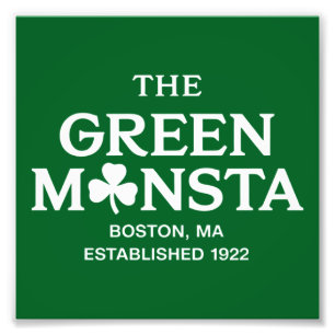 Impression Photo Cadeau de baseball Green Monsta Boston Green Monst