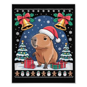 Impression Photo Cadeau de Noël pour amateur de capybaras sale Capy
