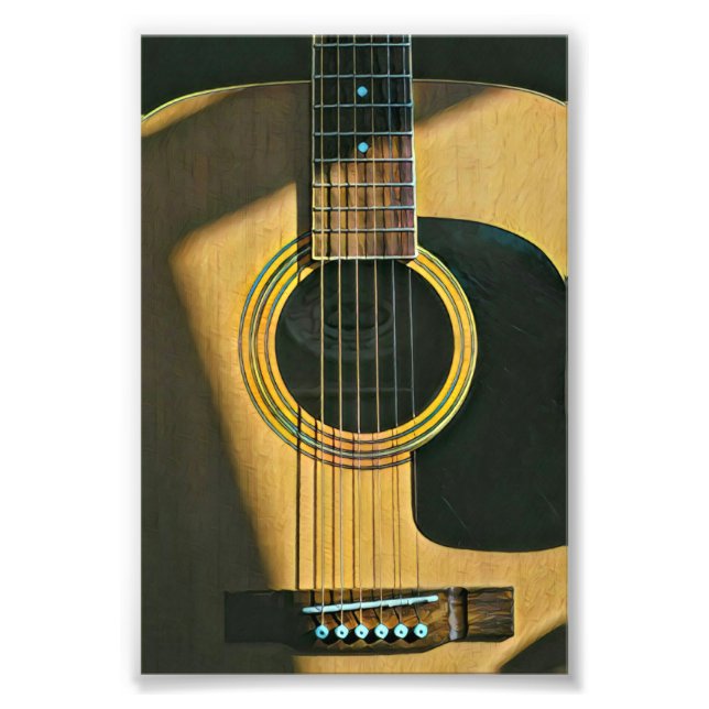 Impression Photo Cadeau pour musicien guitariste (Devant)