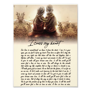 Impression Photo Cadeaux de couple  Pour Mon Âme, Je Traverse Mon 