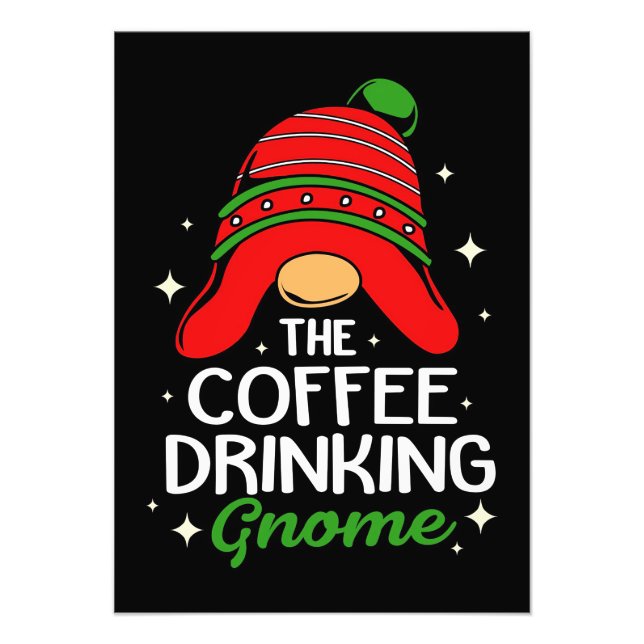 Impression Photo Café Lover Le Café Boire Gnome (Devant)