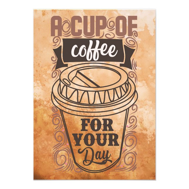 Impression Photo Café Lover Une Coupe De Café (Devant)