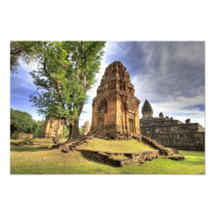 Impression Photo Cambodge, Angkor Wat. Vue du temple de Bakong.