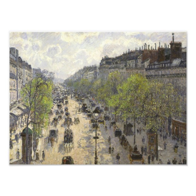 Impression Photo Camille Pissarro - Boulevard Montmartre, Printemps (Devant)