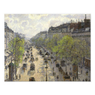 Impression Photo Camille Pissarro - Boulevard Montmartre, Printemps