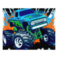 Camion Monstre Bleu