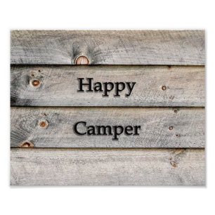 Impression Photo Camper 10x8 heureux