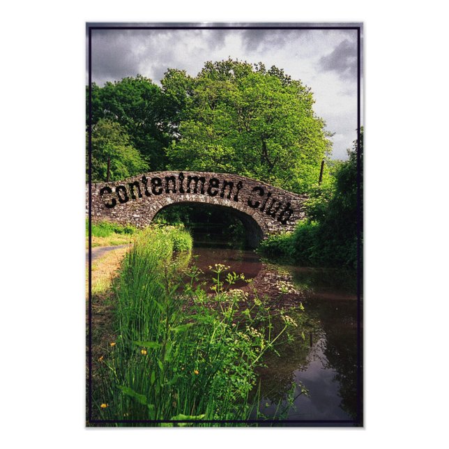 Impression Photo Canal et pont à Brecon, Pays de Galles (Devant)