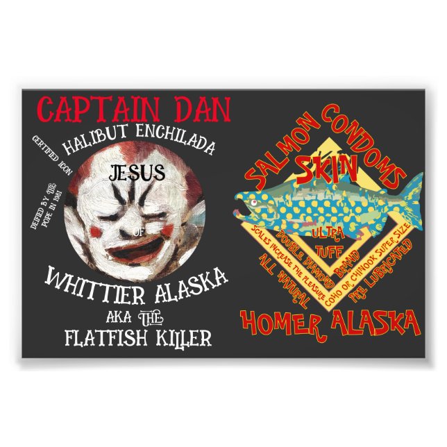 IMPRESSION PHOTO CAPITAINE DAN ENCHILADA JESUS WHITTIER ALASKA (Devant)